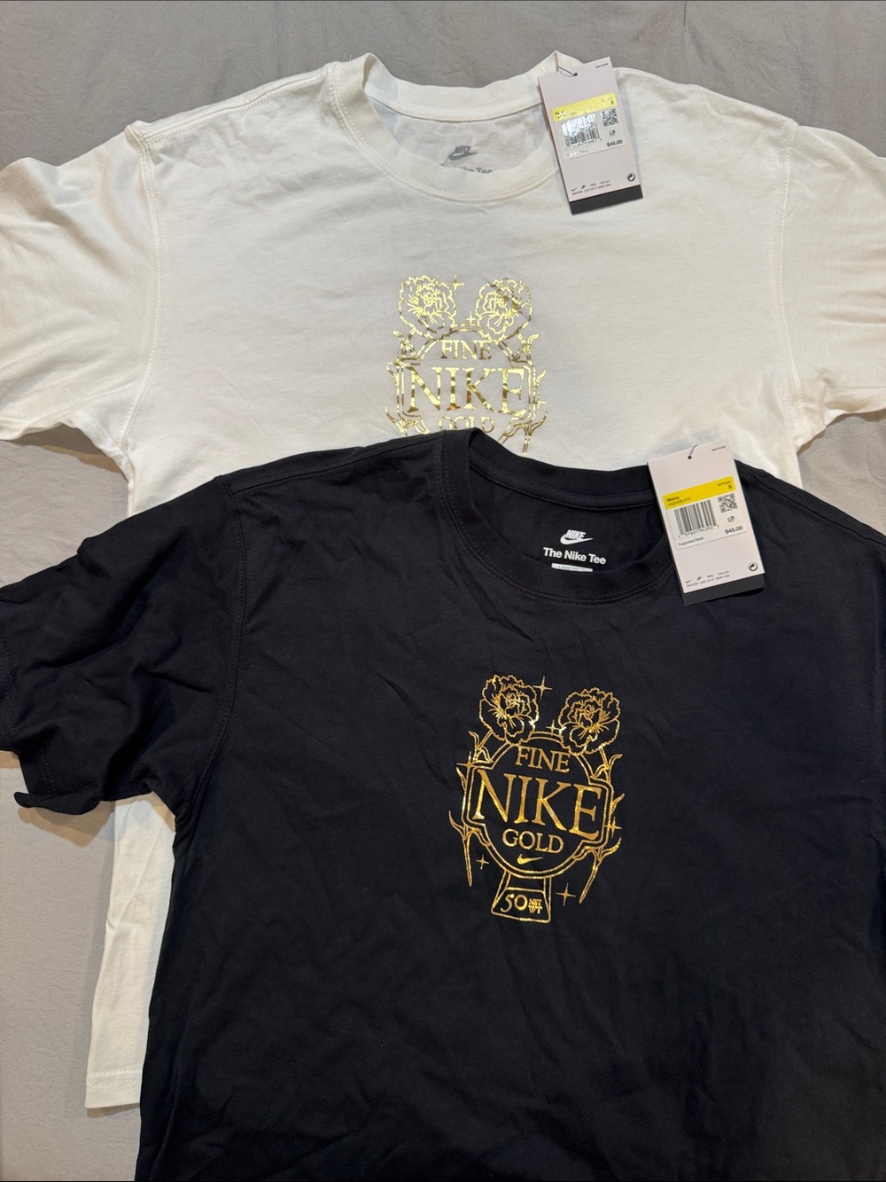 Bundle of 2 Men’s size small Nike  Graphic Tee Duo - Black & White